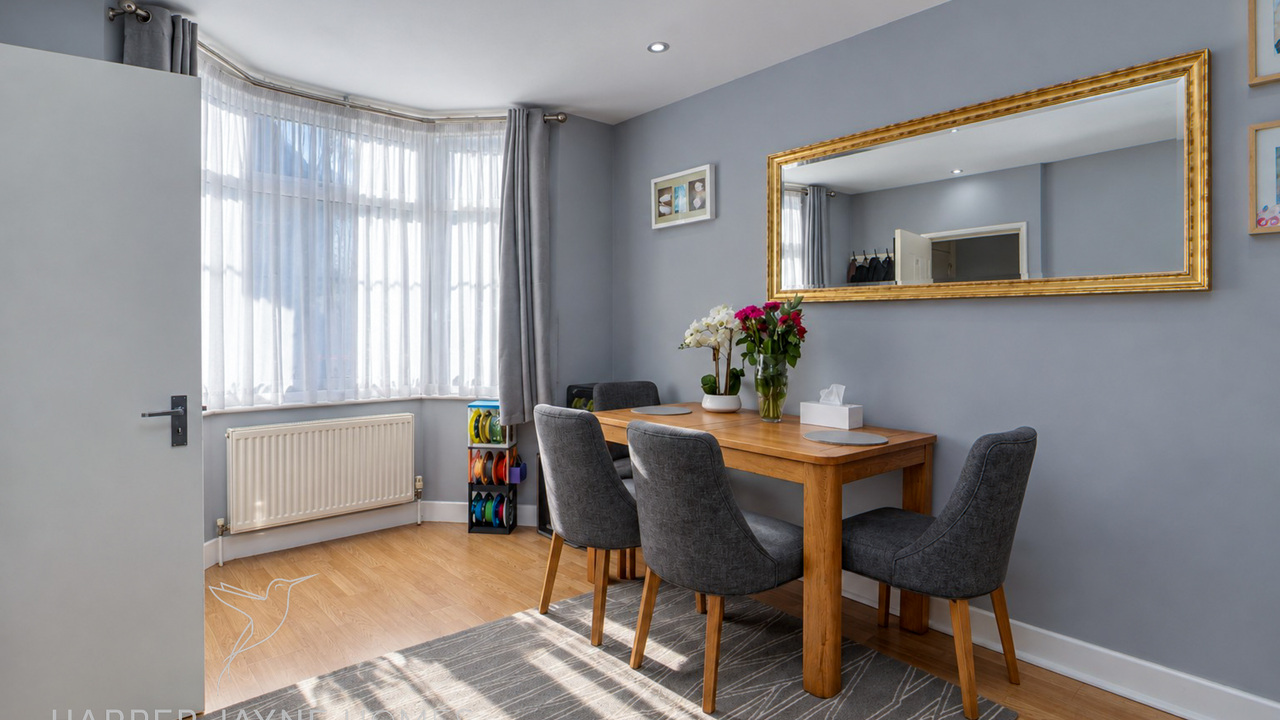 Dining Room with Bay Window