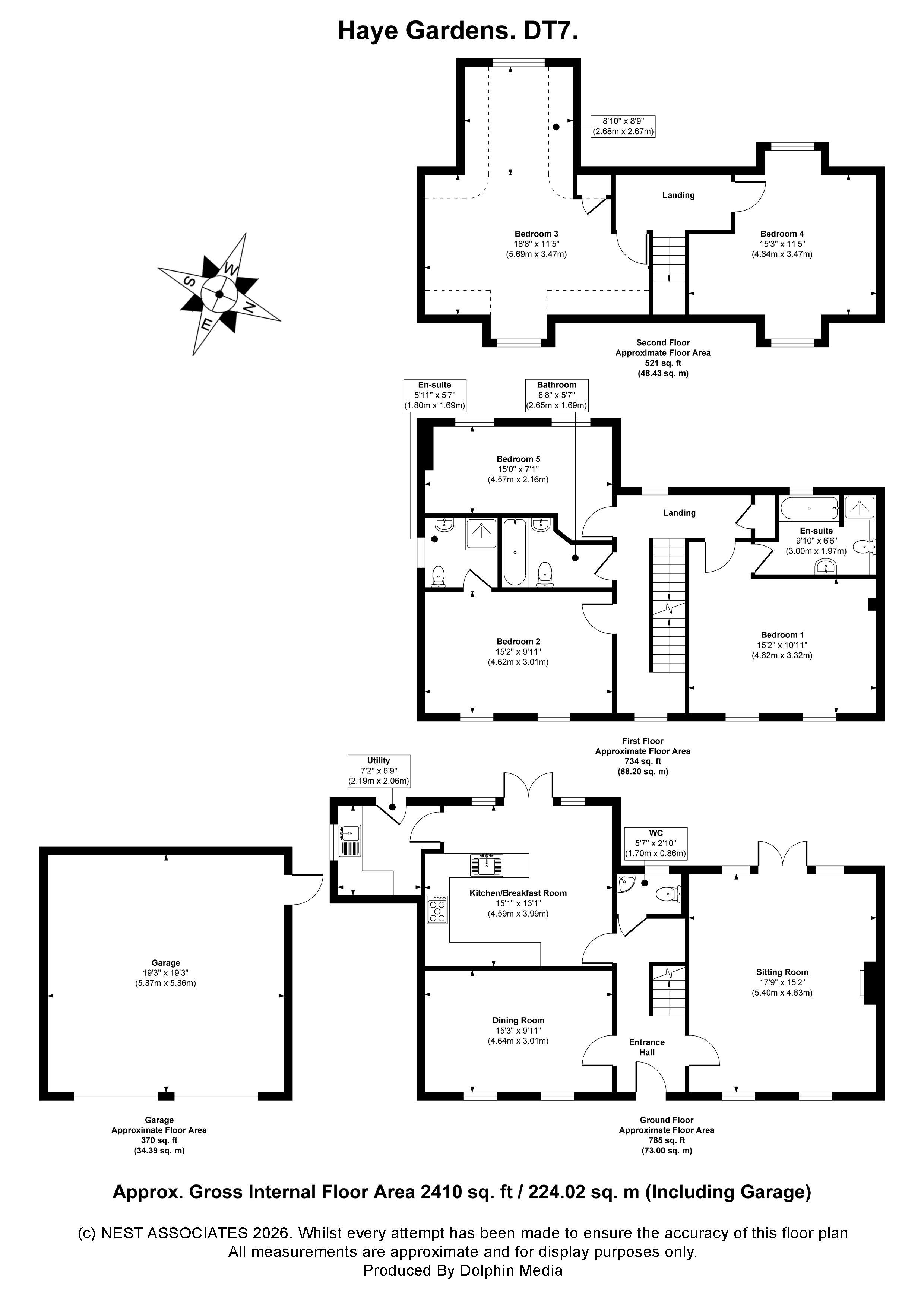 Haye Gardens, Haye Lane, Lyme Regis floor plan