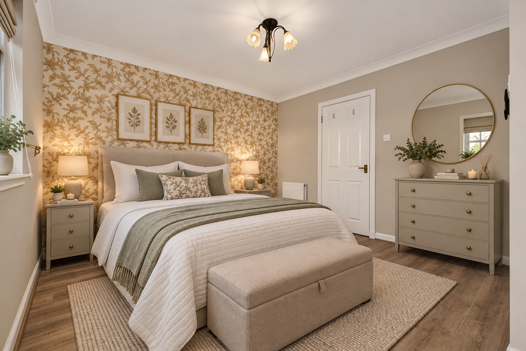 Virtually Staged Bedroom 1
