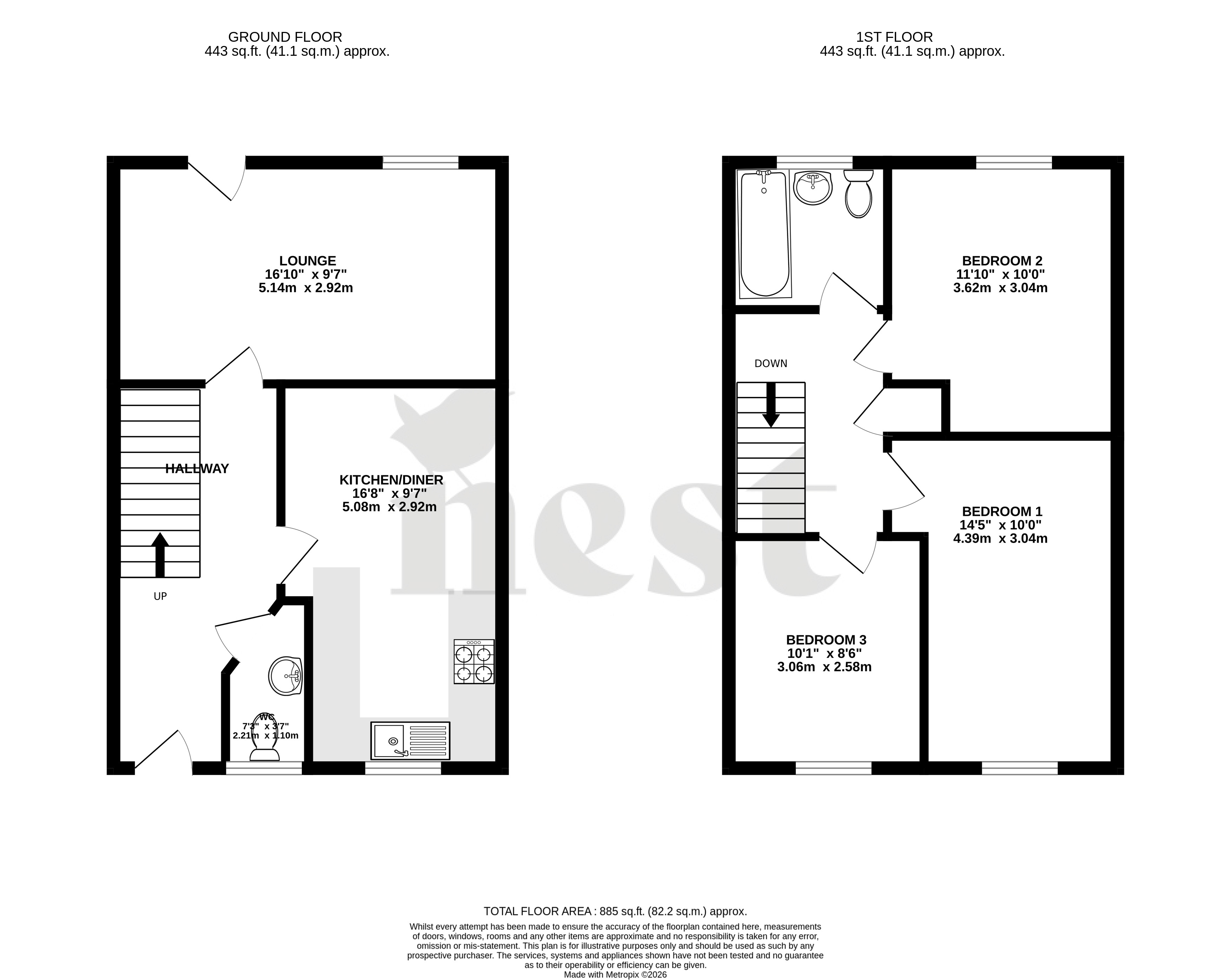 Shutewater Orchard, Bishops Hull, Taunton, Somerset floor plan