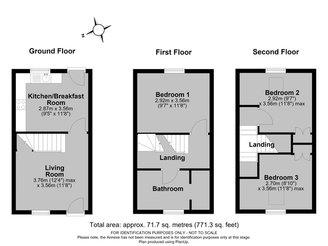 1 Belle Vue Terrace, Hereford - all floors.JPG
