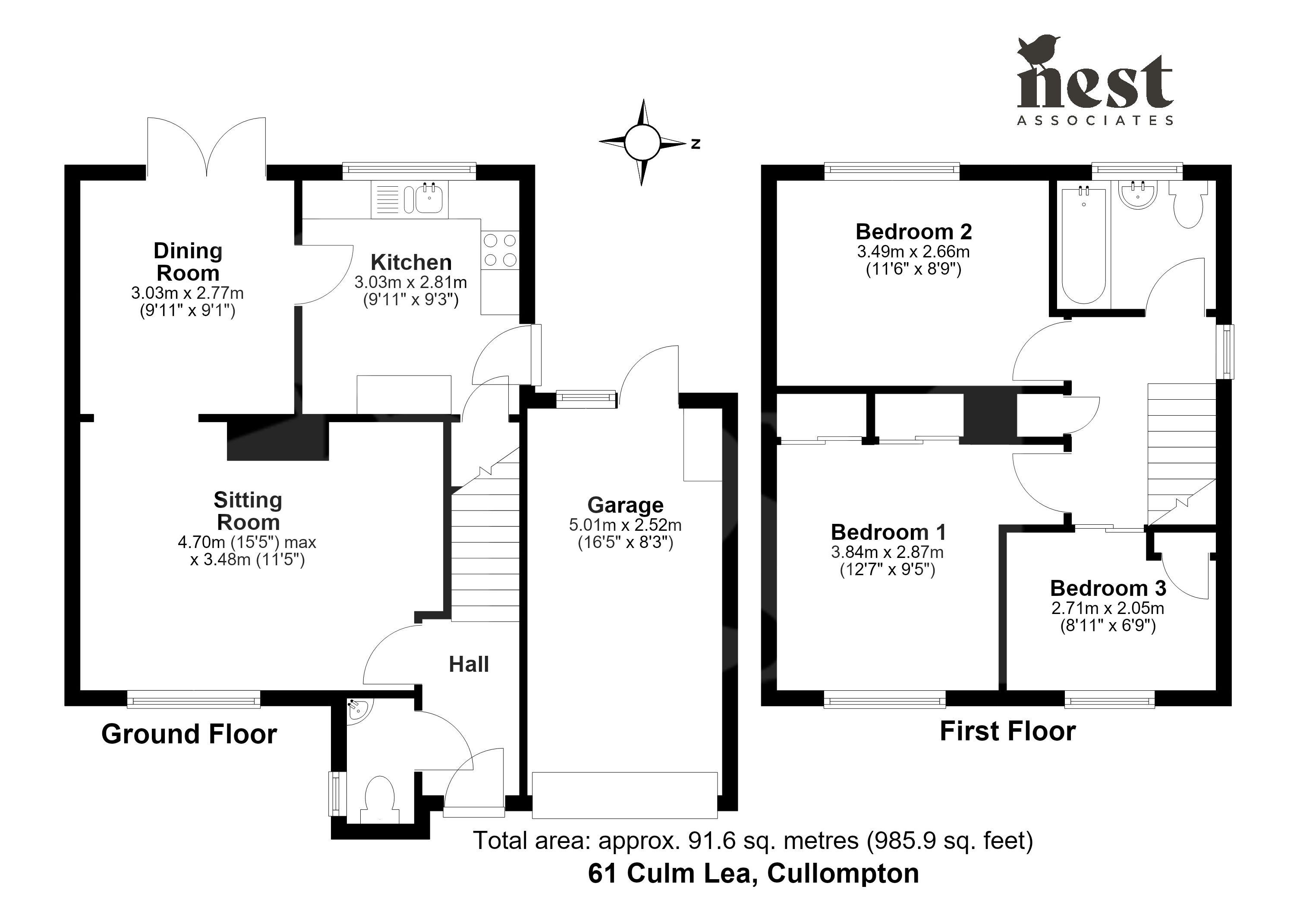 Culm Lea, Cullompton, Devon, EX15 1NJ floor plan